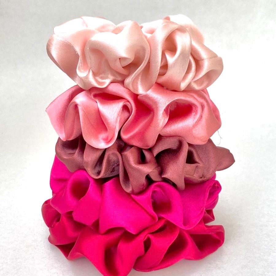 Satin scrunchies-PINKS - Image 1