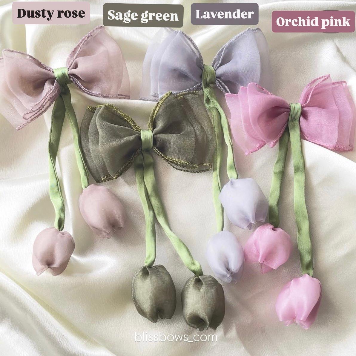Organza tulip bows - Image 1
