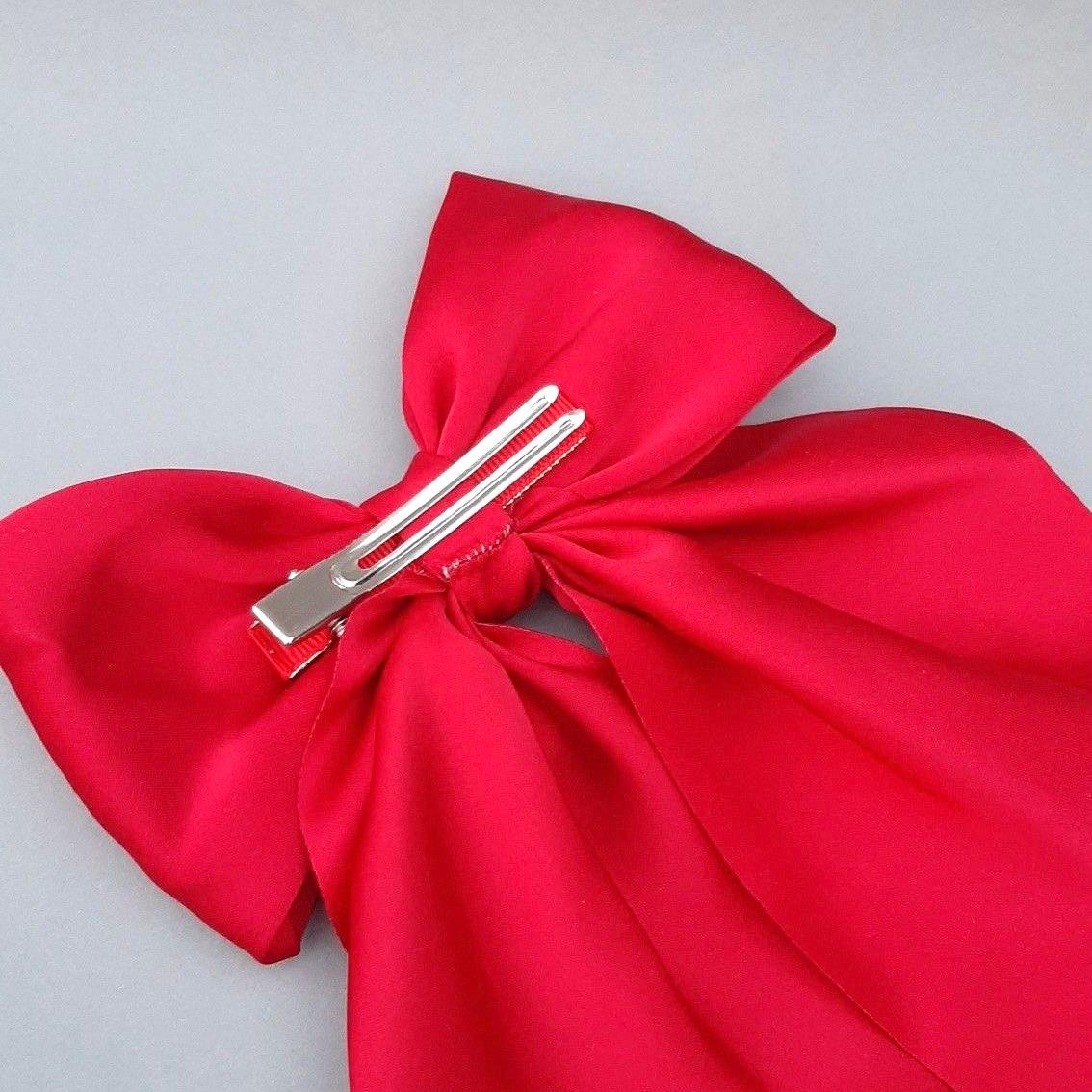 Satin bow clips - Thumbnail 2