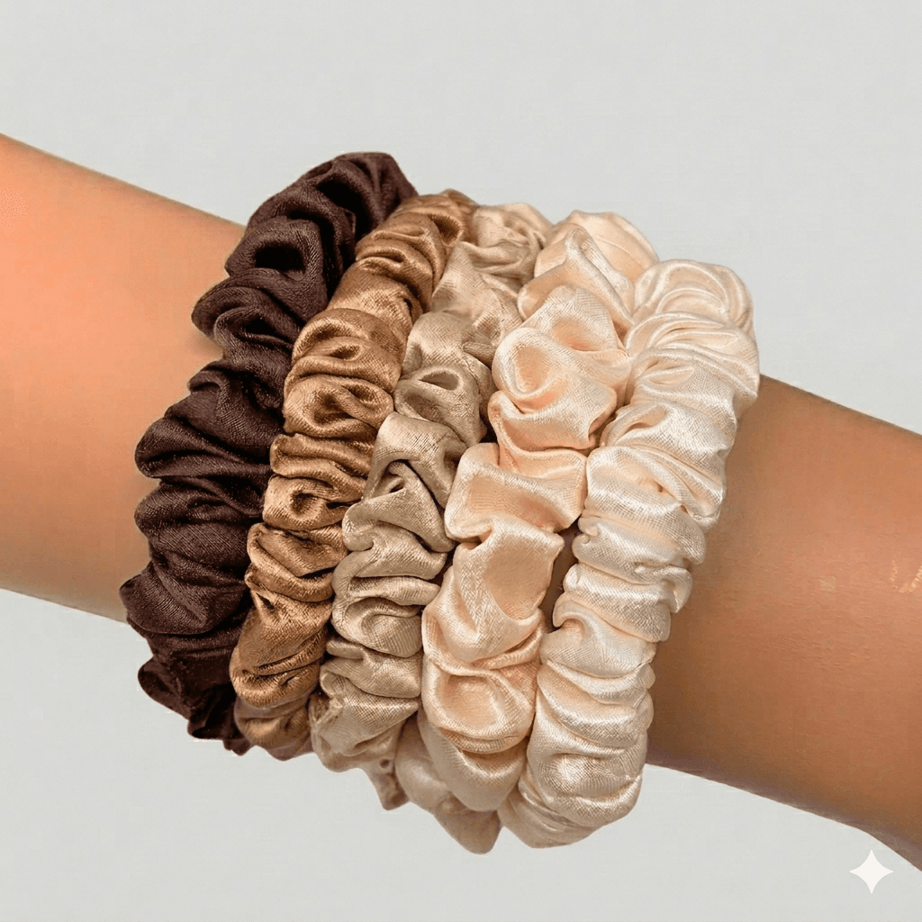 Skinny scrunchies-BARE BLISS STACK - Image 1
