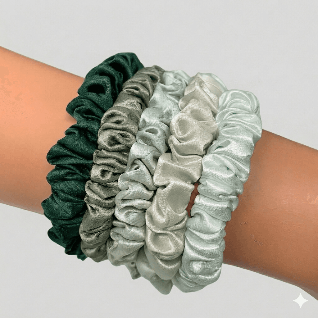 Skinny scrunchies- MATCHA STACK - Image 1