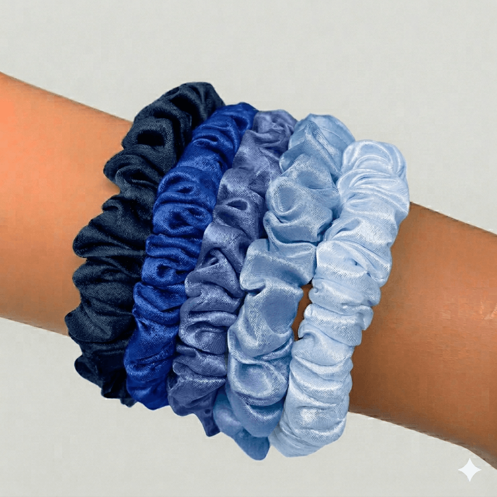 Skinny scrunchies-OCEAN MIST STACK - Image 1